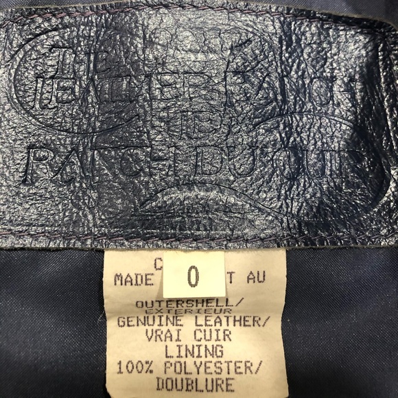 The Leather Ranch metallic blue leather skirt and jean style jacket - Picture 8 of 12